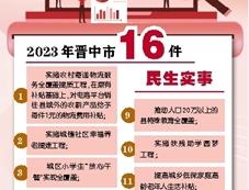 2023年晋中市16件民生实事